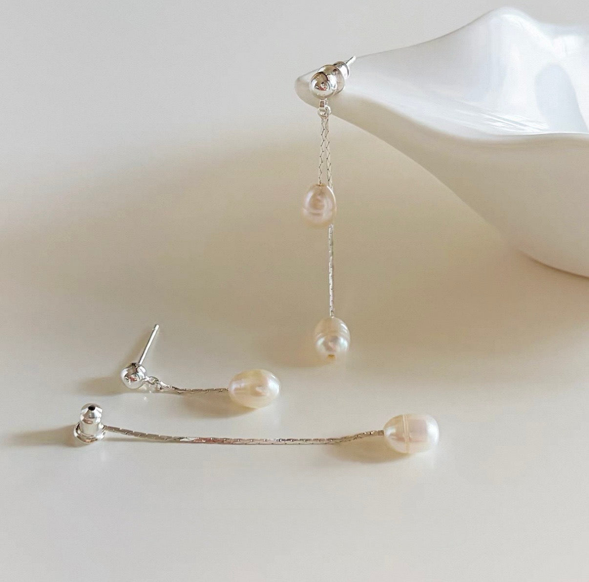 Convertible Pearl Drop Earrings