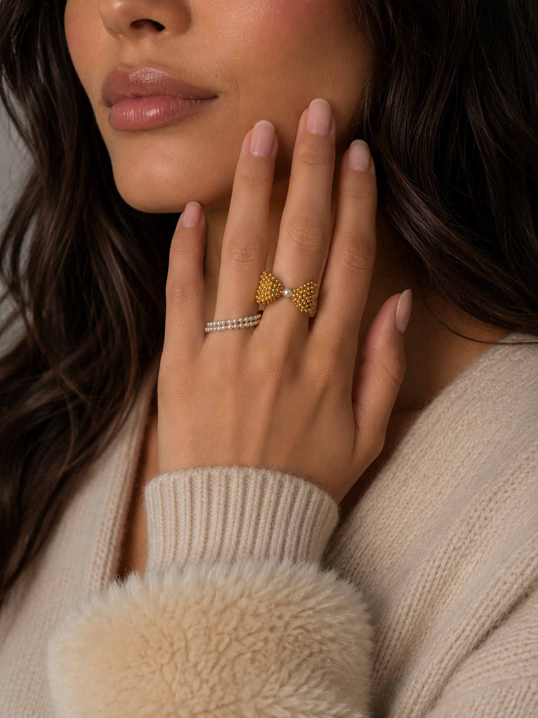 Pearl Bow Ring