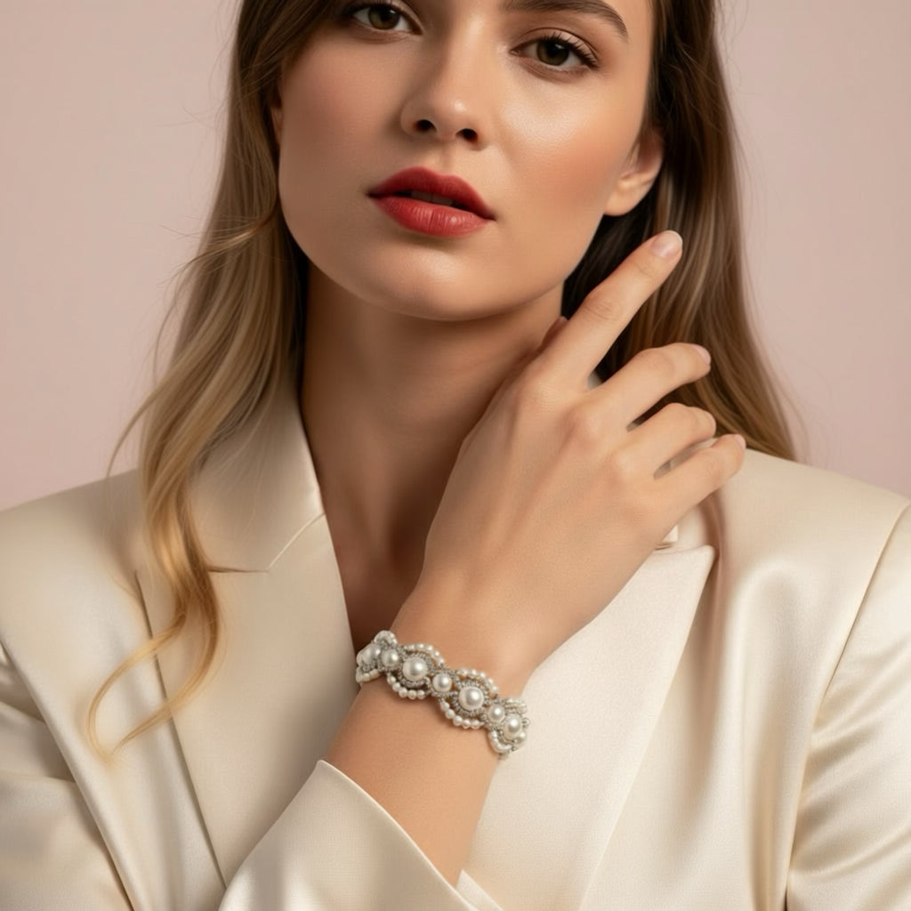 Eloise Pearl Beaded Bracelet