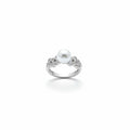 S925 Sterling Silver Swarovski Pearl Ring – Vintage Elegant Statement Ring