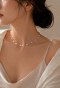 Natural Freshwater Pearl Beaded Necklace