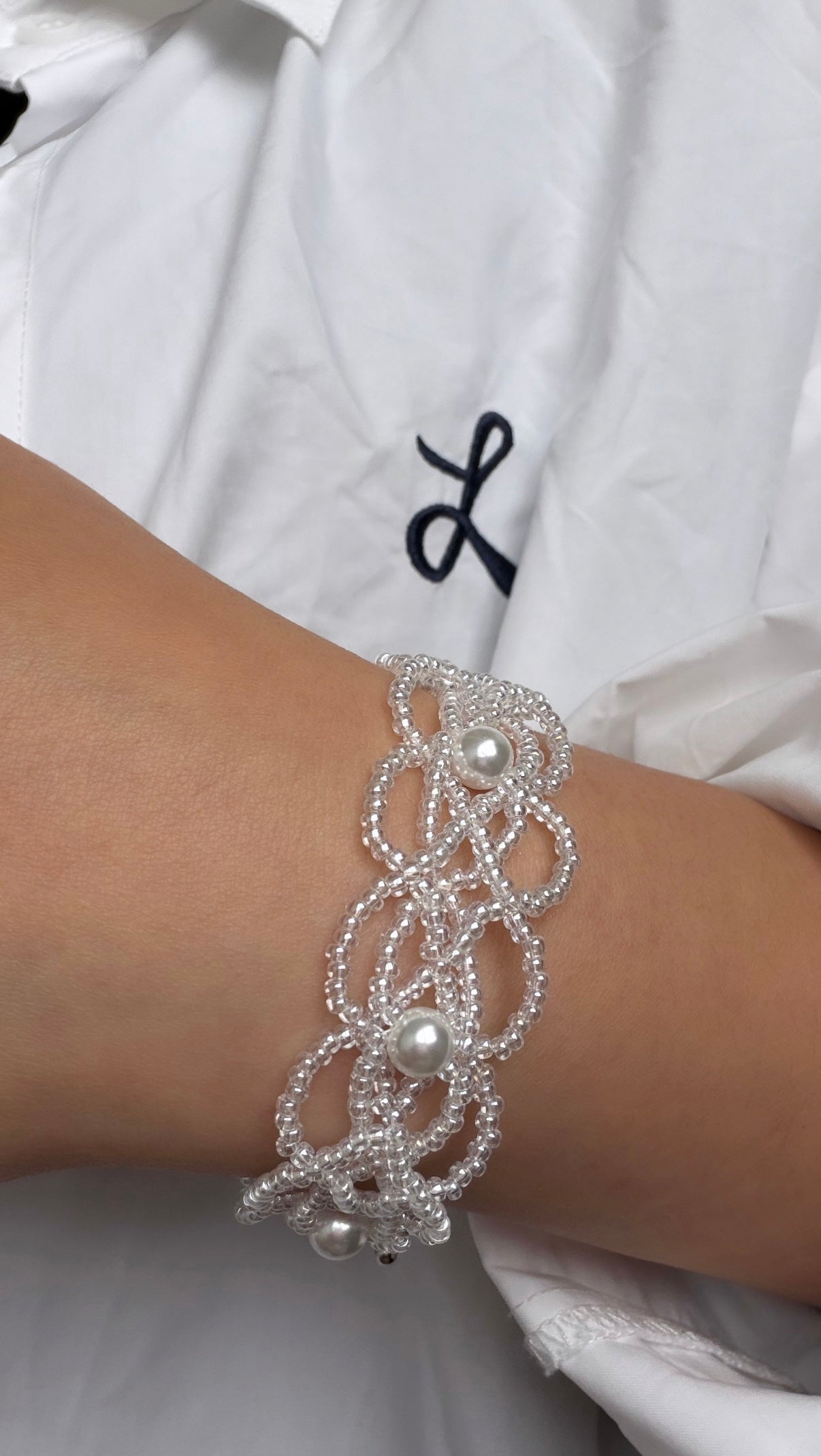 Lace Pearl Bracelet