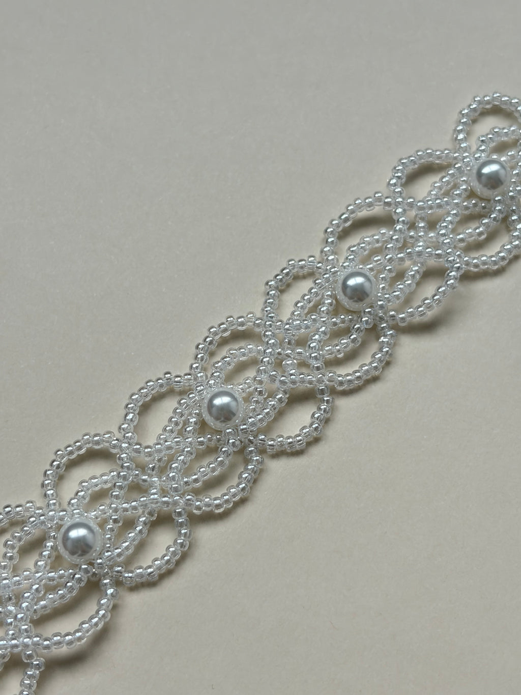 Pearl Lace Bracelet - Elegant Handcrafted Statement
