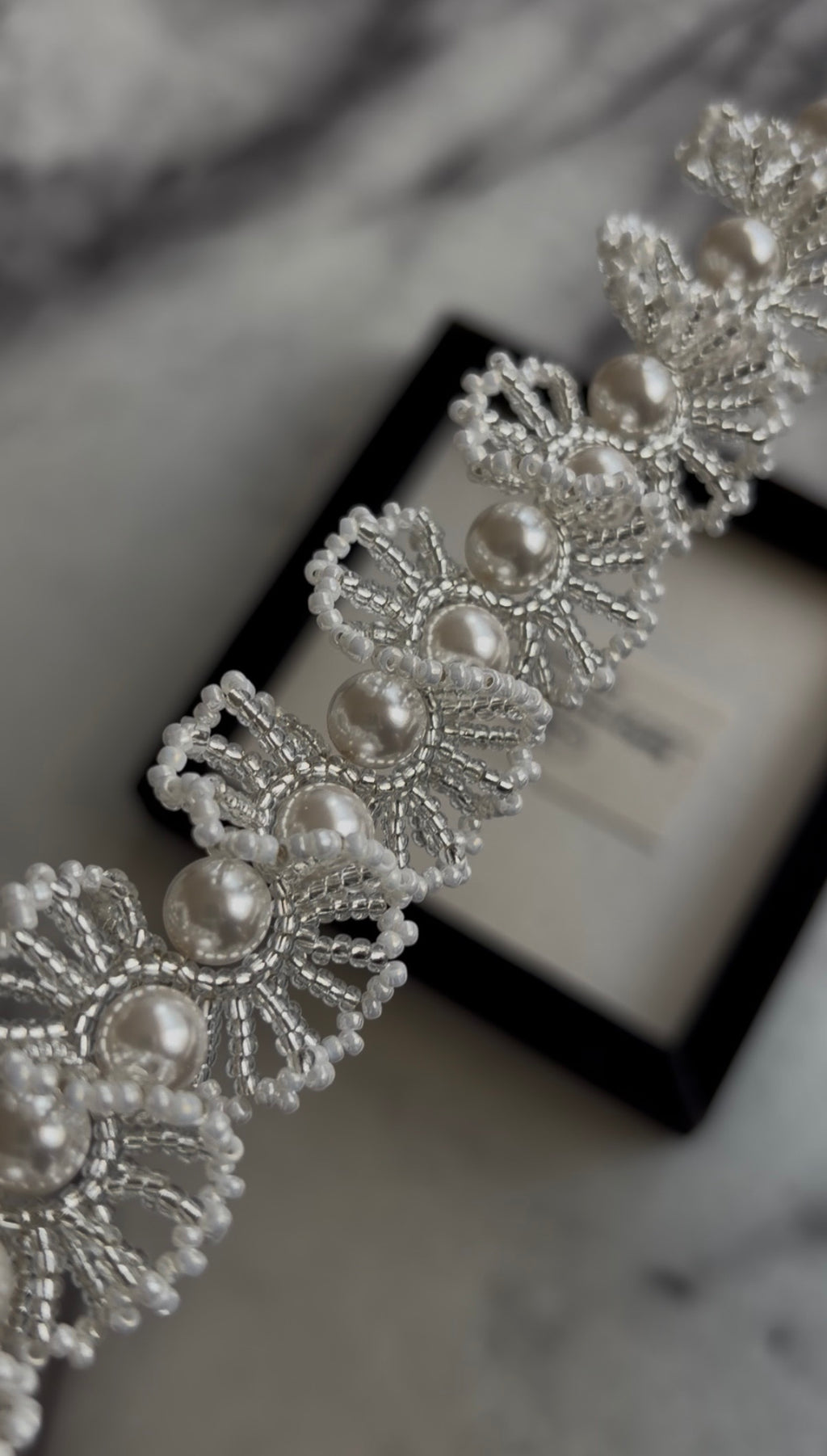 Celeste Lace Pearl Bracelet