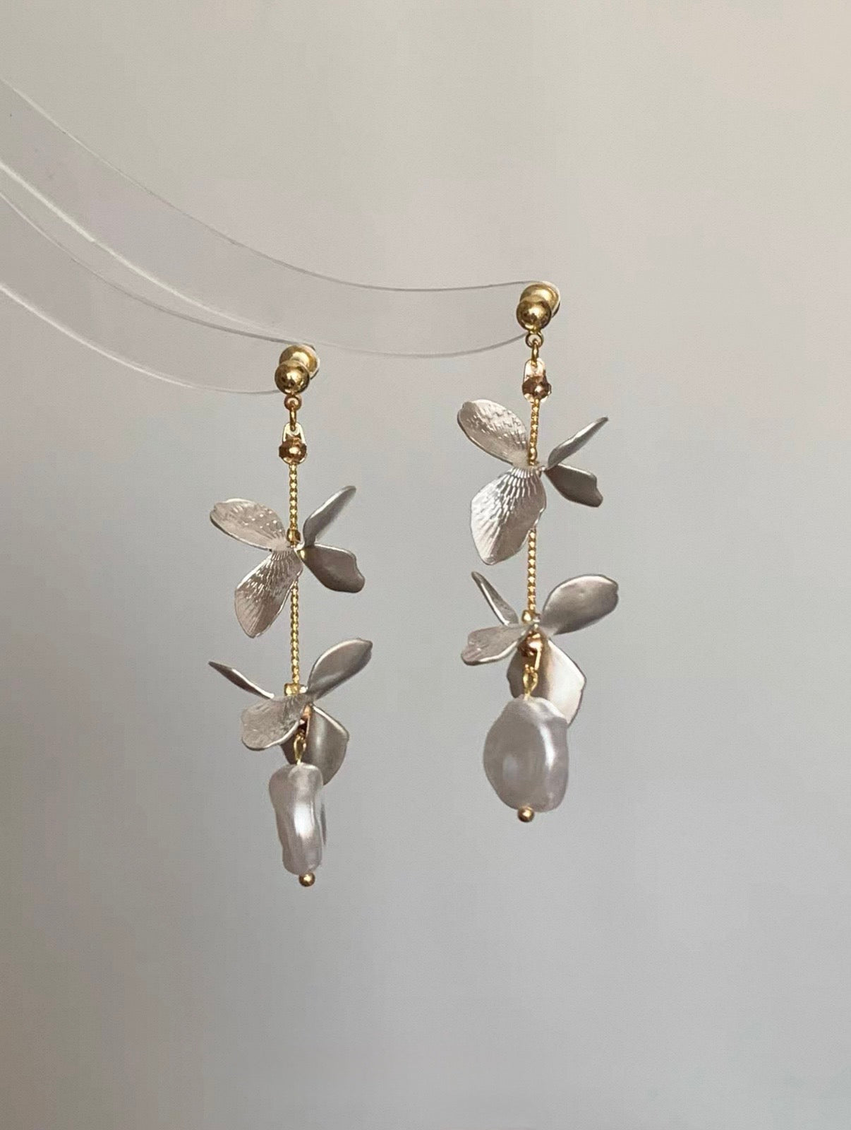 Blossom Pearl Drop Earrings