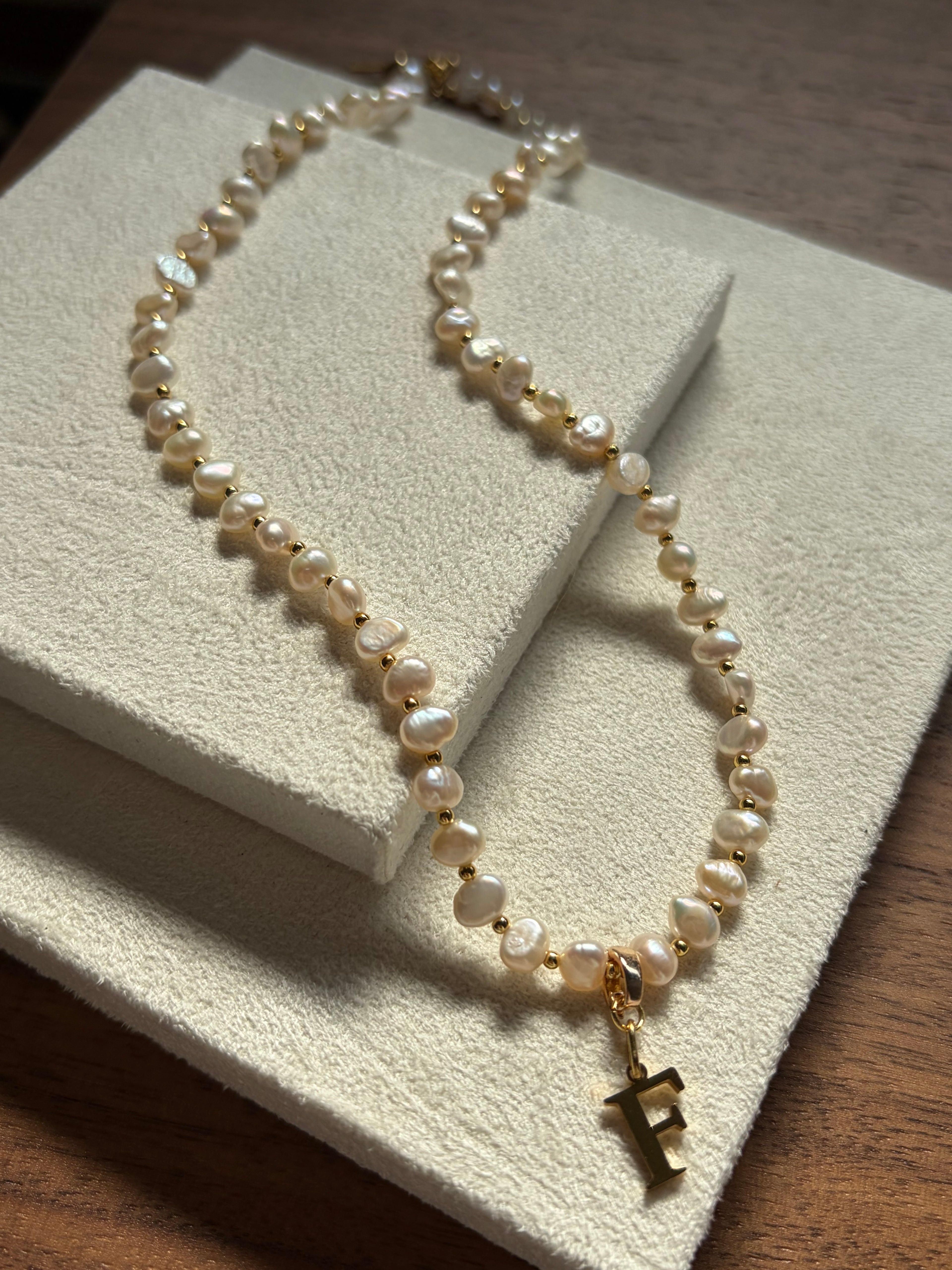 Personalised Initial Freshwater Pearl Necklace