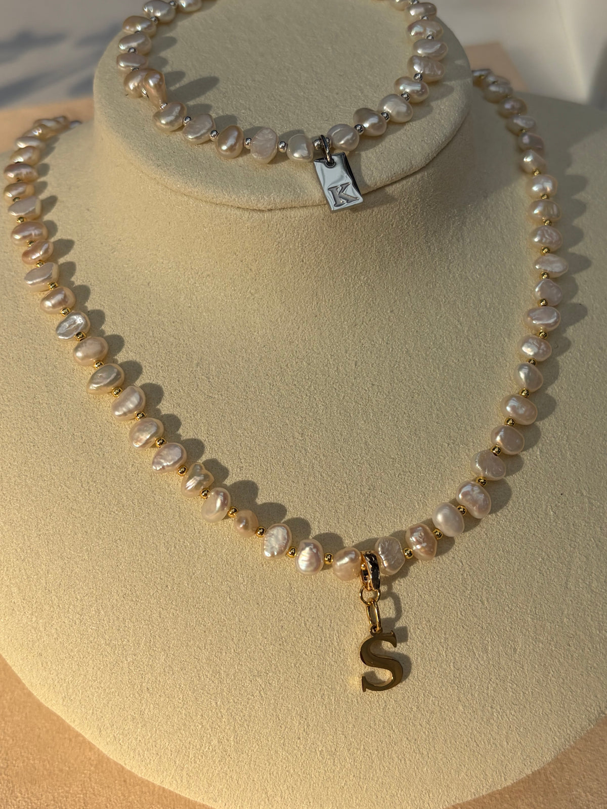 Personalised Initial Freshwater Pearl Necklace